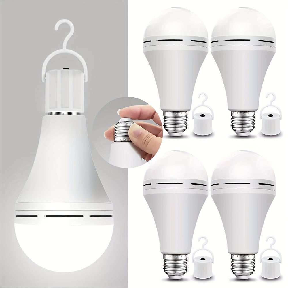 Emergency Light Bulb for Power Outages 2000mAh Rechargeable LED 6000K with Backup Battery, Auto-On Failure Detection