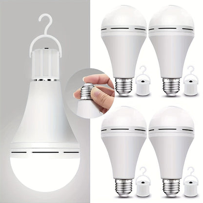 Emergency Light Bulb for Power Outages 2000mAh Rechargeable LED 6000K with Backup Battery, Auto-On Failure Detection