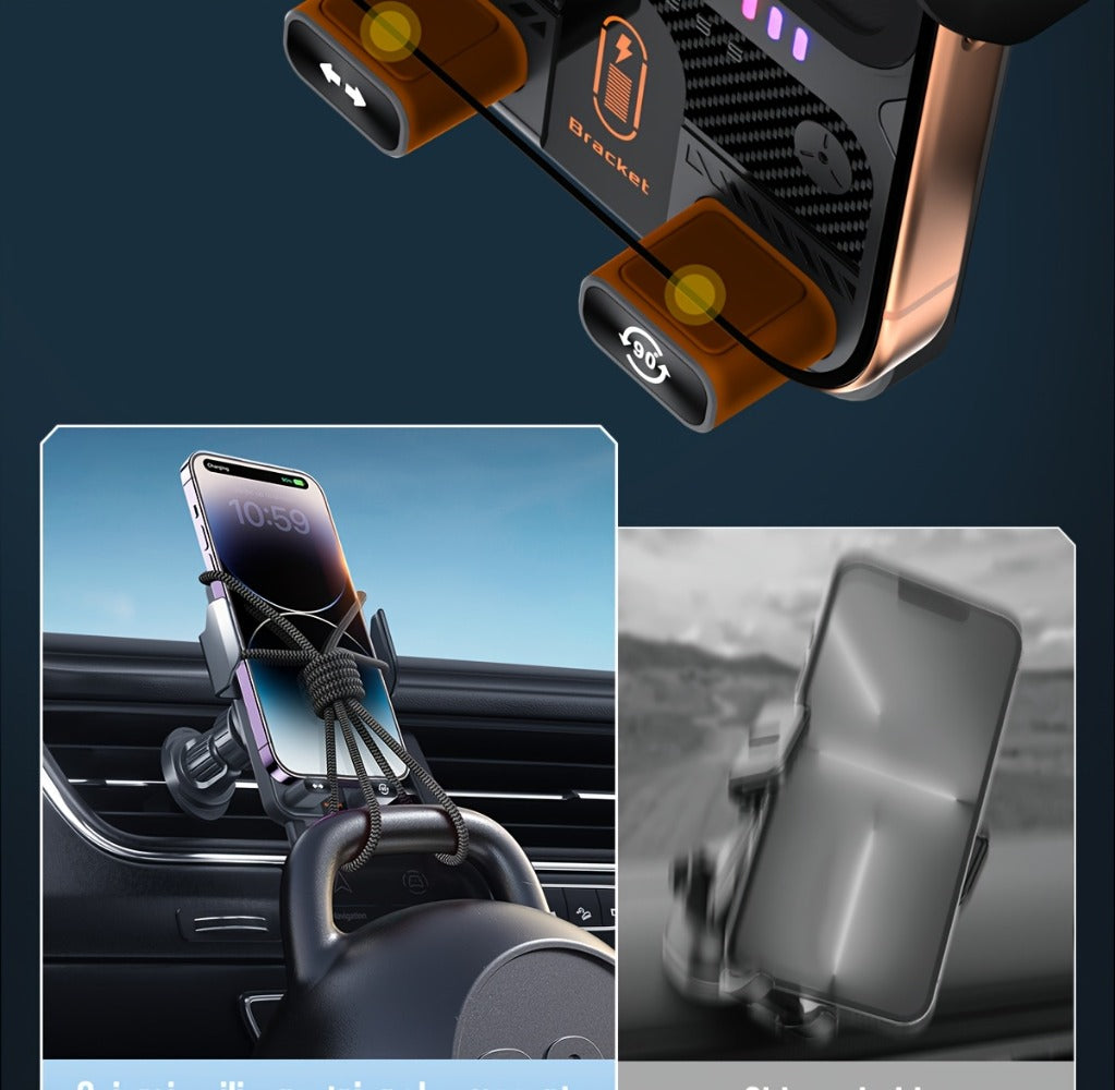 Car Wireless Charger 15W Auto-Align Smart Sensor FOD Detection Auto-Sensing Infrared Clamp 4mm for an Everyday Personal Care Routine