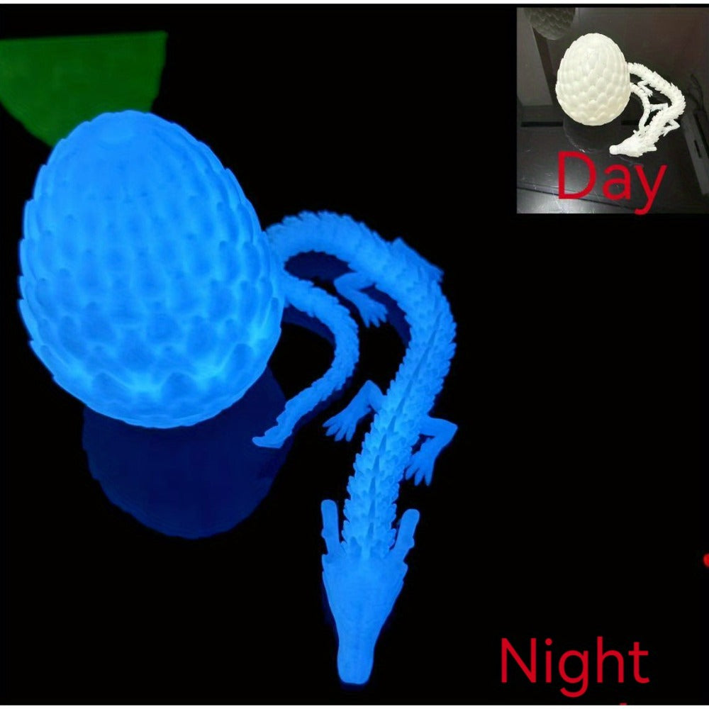 Dragon Egg Gift Set 3D Printed, 7.09in Scaled Egg + 23.62in Large Dragon with the Listed Color, Size or Set Options for Everyday Use