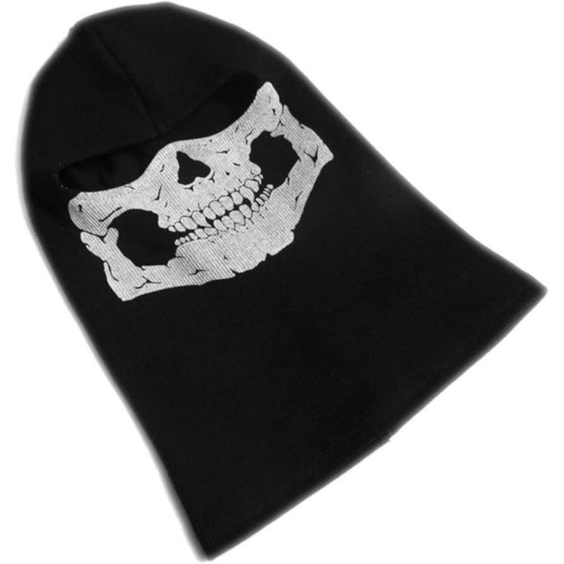 Balaclava Full Face Mask 2 Pack Skull Design – Breathable Full Face & Neck Coverage for Motorcycle Skiing Cycling Hiking Skateboarding