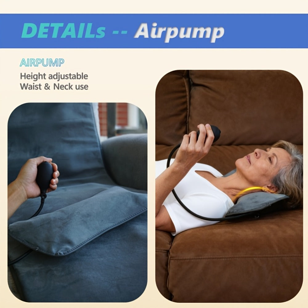 Full Body Shiatsu Massage Mattress, 10-Zone Vibration with Neck Kneading & Hot Compress for Home or Salon Spa Use