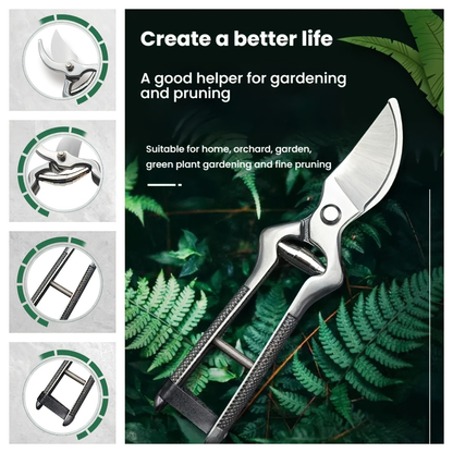 Bypass Pruning Shears with High-Carbon-Steel Label, Safety Lock and 21 x 5.5cm Pictured Size