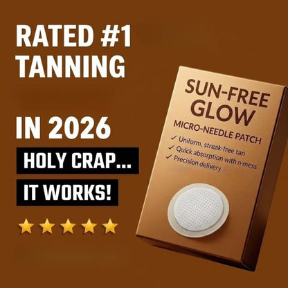 Microneedle Self Tanning Patches for Face & Body – Streak-Free Sunless Bronze Glow, UV Free Natural Looking Tan Patches for Women – 2 Boxes