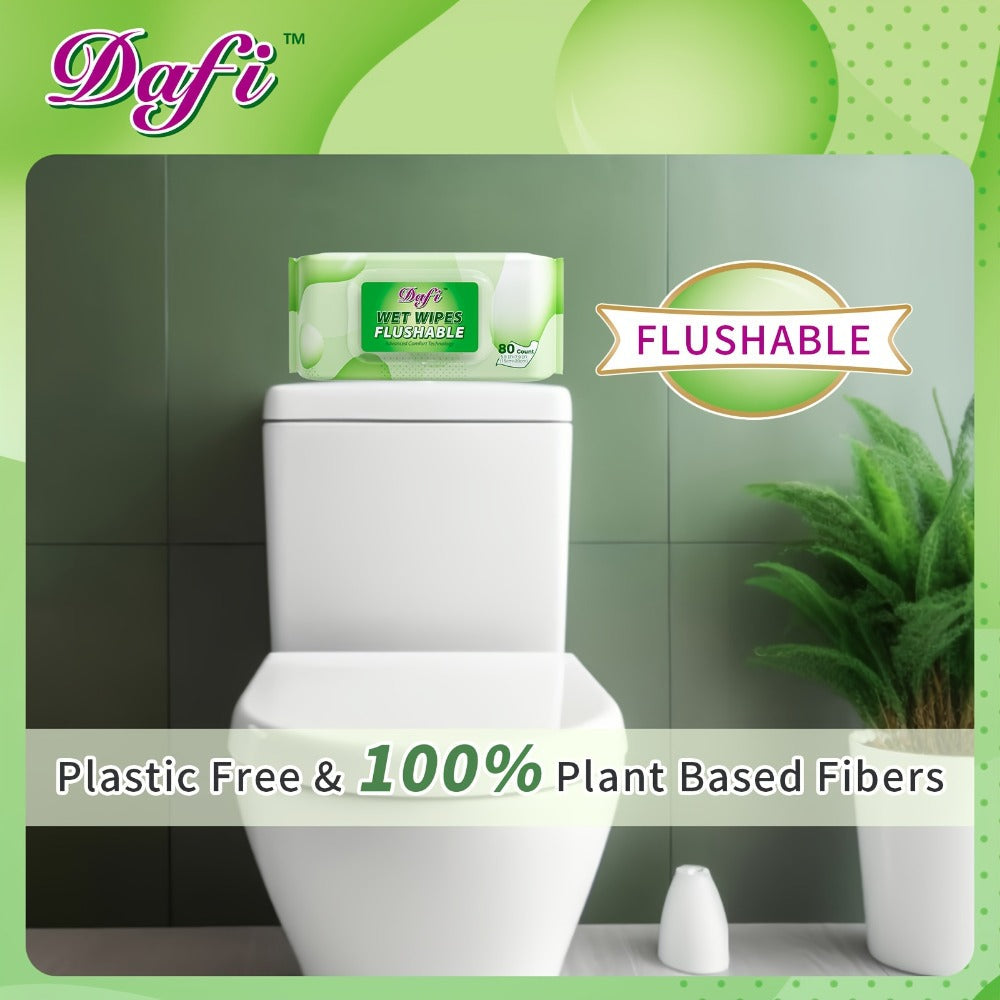 Flushable Wipes for Adults 1200 Count 15 Packs Unscented Toilet Wipes No Alcohol 100% Plant for Entryways, Bedrooms and Living Spaces
