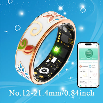 Women's Smart Ring Fitness & Sleep Tracker, Step, Distance & Calorie Monitor, Bluetooth 5.3, iOS & Android