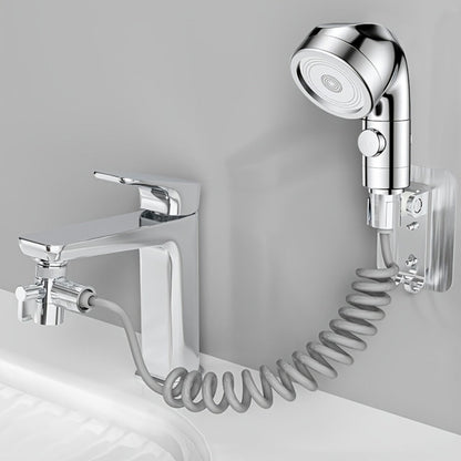 Faucet Extender Pull-Out Retractable Showerhead for Washbasin - Hot & Cold Compatible Hair Washing Sink Sprayer