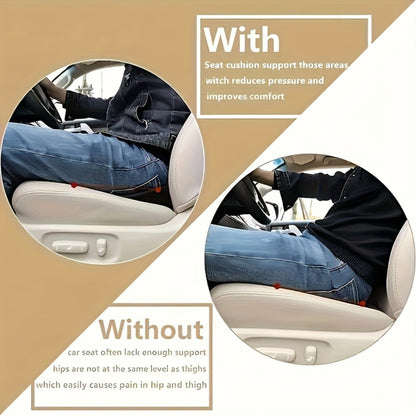 Car Lumbar Support Pillow Memory Foam – Driver Back Support Cushion for Car Seat, All-Season Multifunctional Lumbar Cushion for Lower Back