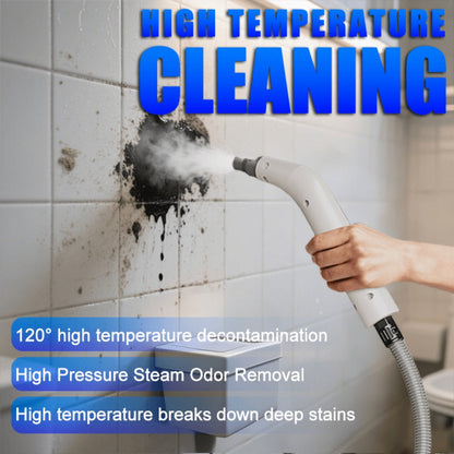 Steam Cleaner 1200W Canister Model with Handheld Wand, Flexible Hose and Interchangeable Detail Attachments