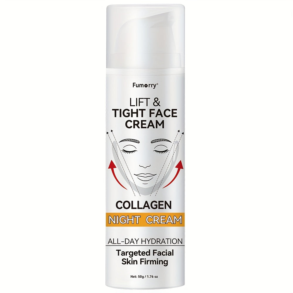 Snail Mucin Collagen Night Cream Firming Lifting Tightening Hydrating Moisturizing Anti-Aging Face Cream Soft Elastic Skin All Skin Types