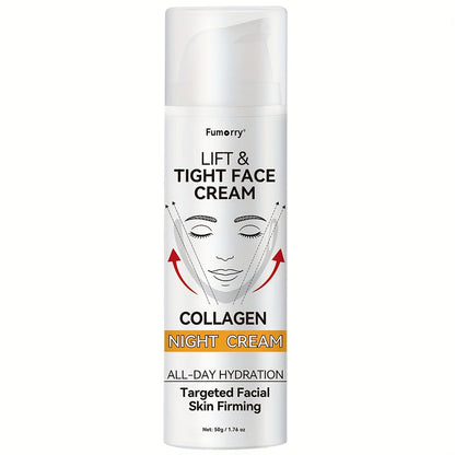 Snail Mucin Collagen Night Cream Firming Lifting Tightening Hydrating Moisturizing Anti-Aging Face Cream Soft Elastic Skin All Skin Types