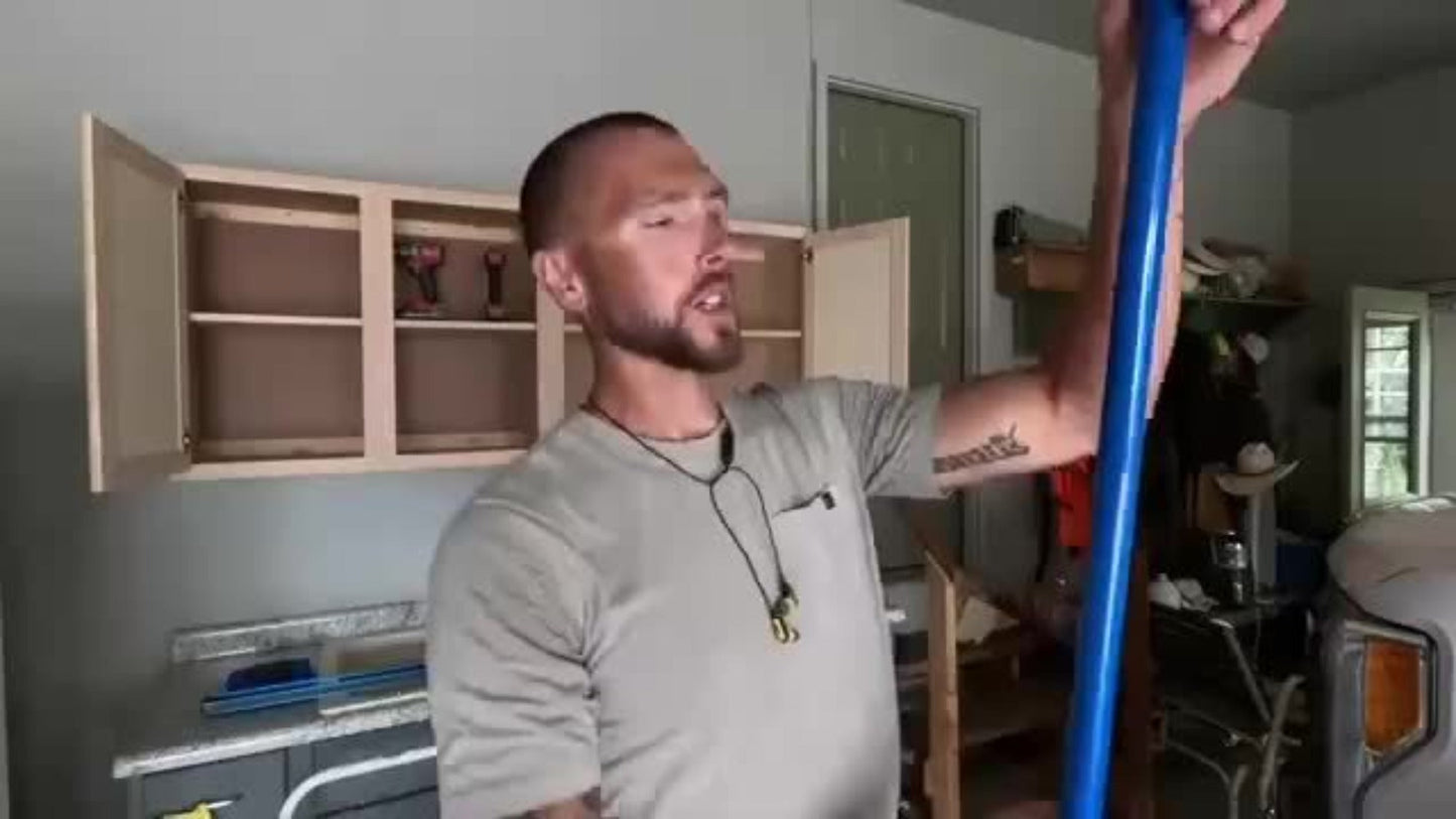 Adjustable Steel Support Rods for Drywall & Cabinet Installation, Extendable Construction Support Poles 19.7"-45.3" / 45"-114"