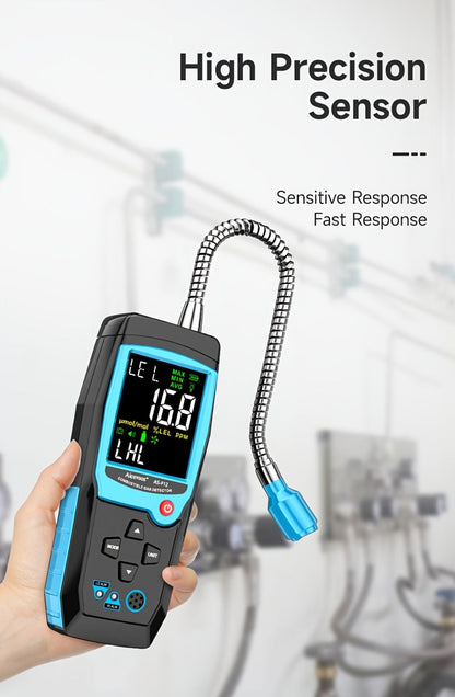 Gas Leak Detector Combustible Gas Detector Aicevoos AS-F12 Natural Gas Methane Tester Sound for Entryways, Bedrooms and Living Spaces