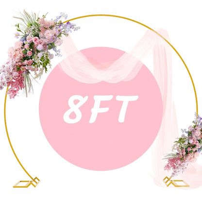 Balloon Arch Stand 8FT Round & Square Background Frame Reusable Event Decoration for Wedding for an Everyday Personal Care Routine