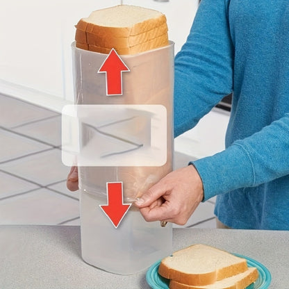 Food Storage Containers Rectangular Bread Keeper with Flip-Top Lid in Red or Black for Kitchen and Camping