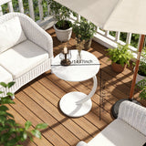 1PCS White Single-Layer Small Table