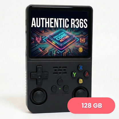 R36S Retro Handheld Game Console ArkOS 3.5" IPS Screen 64GB 128GB, Portable Emulator Gaming Device USB-C 10Hr Battery