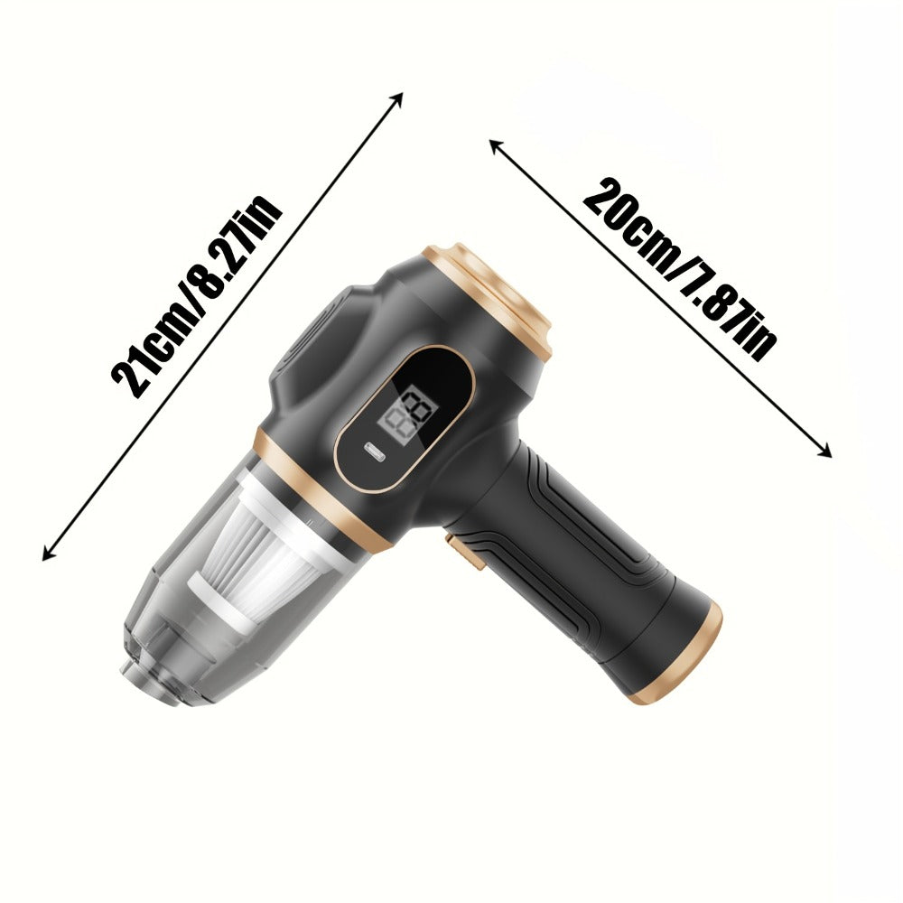 Cordless Handheld Vacuum Cleaner with LCD Display & Multi-Nozzles, 9000Pa Suction 50000RPM HEPA Filter