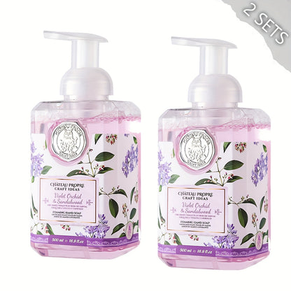 Moisturizing Foaming Hand Soap 500ml with Coconut Oil – Cruelty-Free Foam Soap for Bathroom & Kitchen | 8 Fresh Scents: Vanilla, Citrus