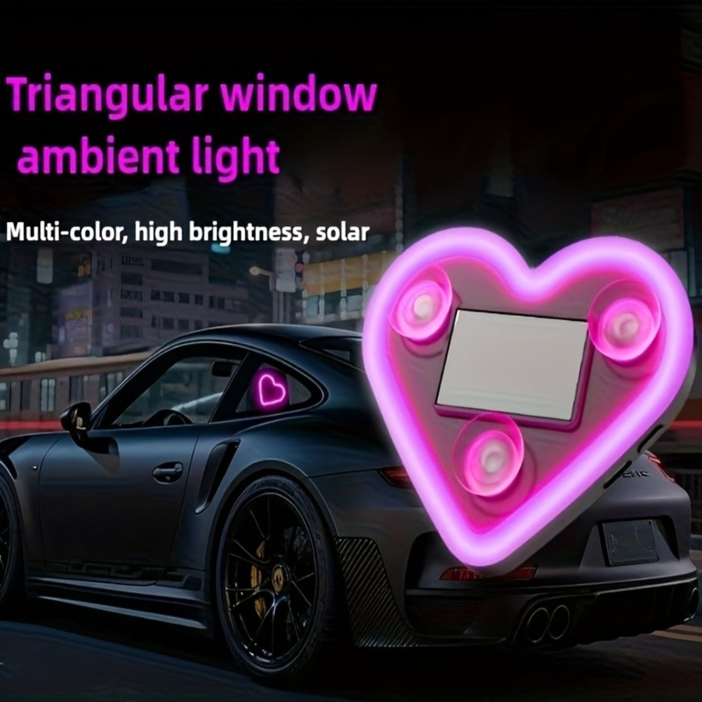 Car Interior Ambient Light Strip with 3 m / 118-Inch Label, Seven Pictured Colors, App Control and USB Plug