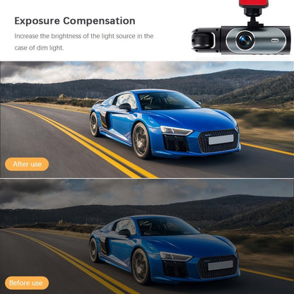 Dash Camera Checkout Options with Wide-Screen Dual-Camera Body or Two-Inch No-WiFi Models Pictured