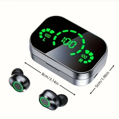 Wireless Earbuds YD03 with Digital Battery Display, IPX4, Touch Control and Type-C Charging