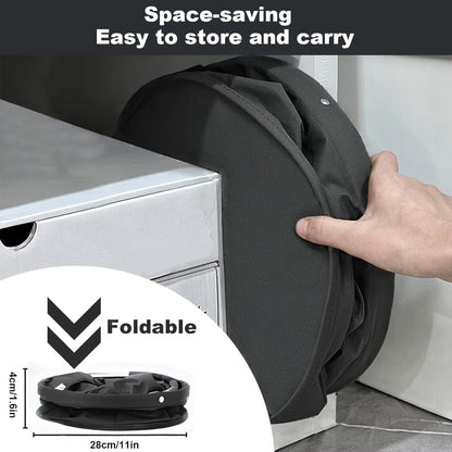 Foldable Cleaning Caddy Organizer 17L with Handle – Portable Collapsible Bucket Bag with 6 Pockets for Cleaning Supplies