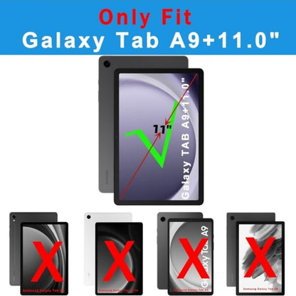 Black or Pink Backlit Touchpad Keyboard Folio for Samsung Galaxy Tab A9+ 11-Inch with Detachable Design