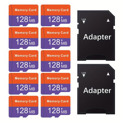 10-Pack SD Card with Adapters Bulk Set for a Home Lash Beauty Routine, with the Listed Configuration