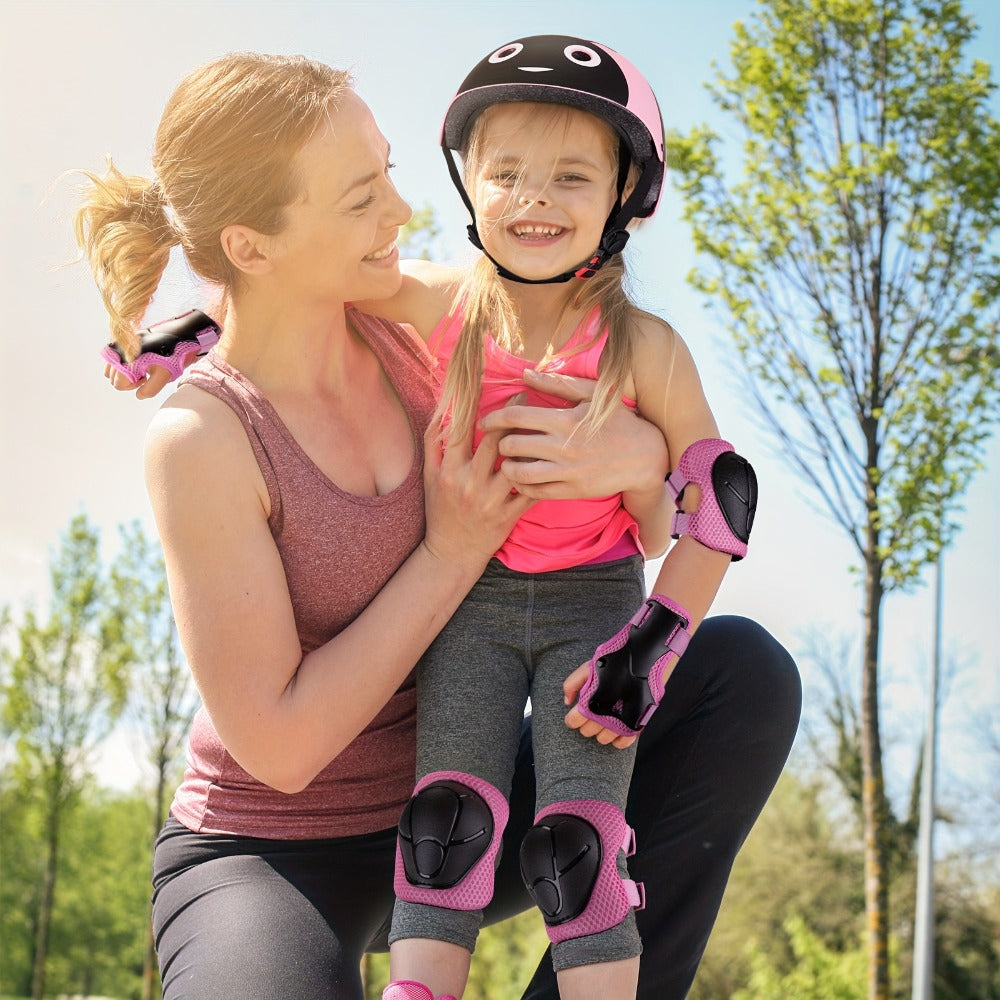 Kids Bike Helmet & Gear Set 7-Piece for Ages 2-8 Boys Girls Adjustable with the Listed Color, Size or Set Options for Everyday Use