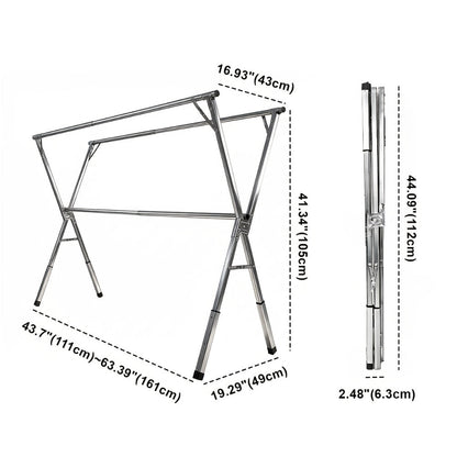 Clothes Drying Rack Foldable Heavy Duty – Upgraded X-Frame Collapsible Laundry Drying Rack for Indoor Outdoor Use