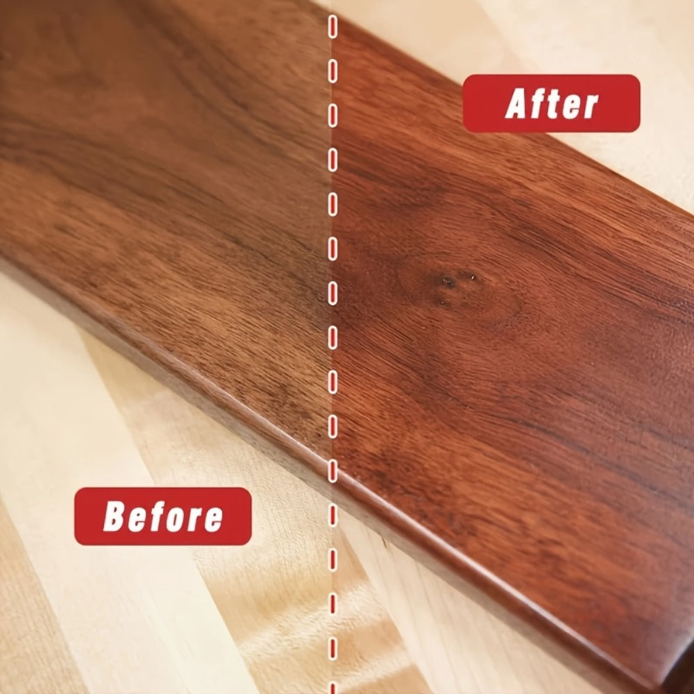 Beeswax Wood Polish & Kit, Natural Wood Furniture Care Wax Deeply Moisturizes, Removes Scratches & Dullness