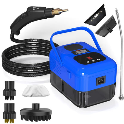 Steam Cleaner Handheld High Pressure Portable, Deep Clean for Kitchen Grease Range Hood Sofa Tile Grout Car AC Washing Machine