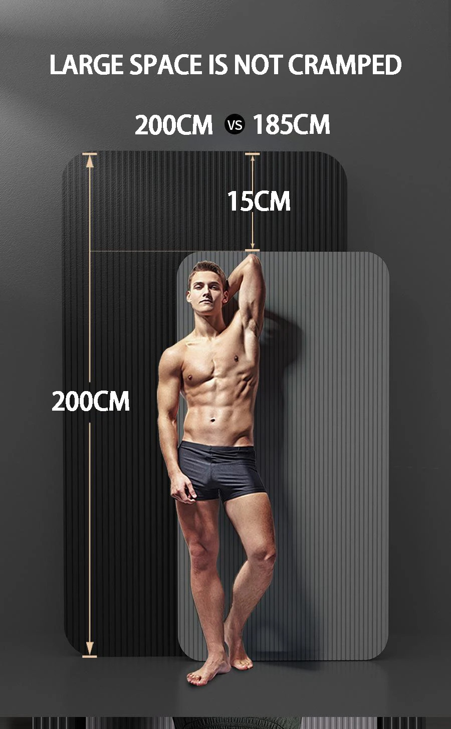 Extra Thick Yoga Mat 20mm – Extra Long 79 x 35 Inch Non-Slip Exercise Mat for Men, High-Density Cushioning for Pilates, Fitness