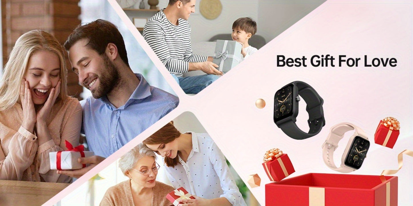 Smartwatch with Built-in Alexa FAWEIO 1.8" HD Touch Screen, Bluetooth Calling, 100+ Sport Modes, Fitness Tracker Heart Rate Sleep