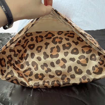 Leopard Print Pillow Covers Set of 4 with Sleep Mask and Headband Machine Washable Polyester Woven Fabric Travel Bedroom Decorative