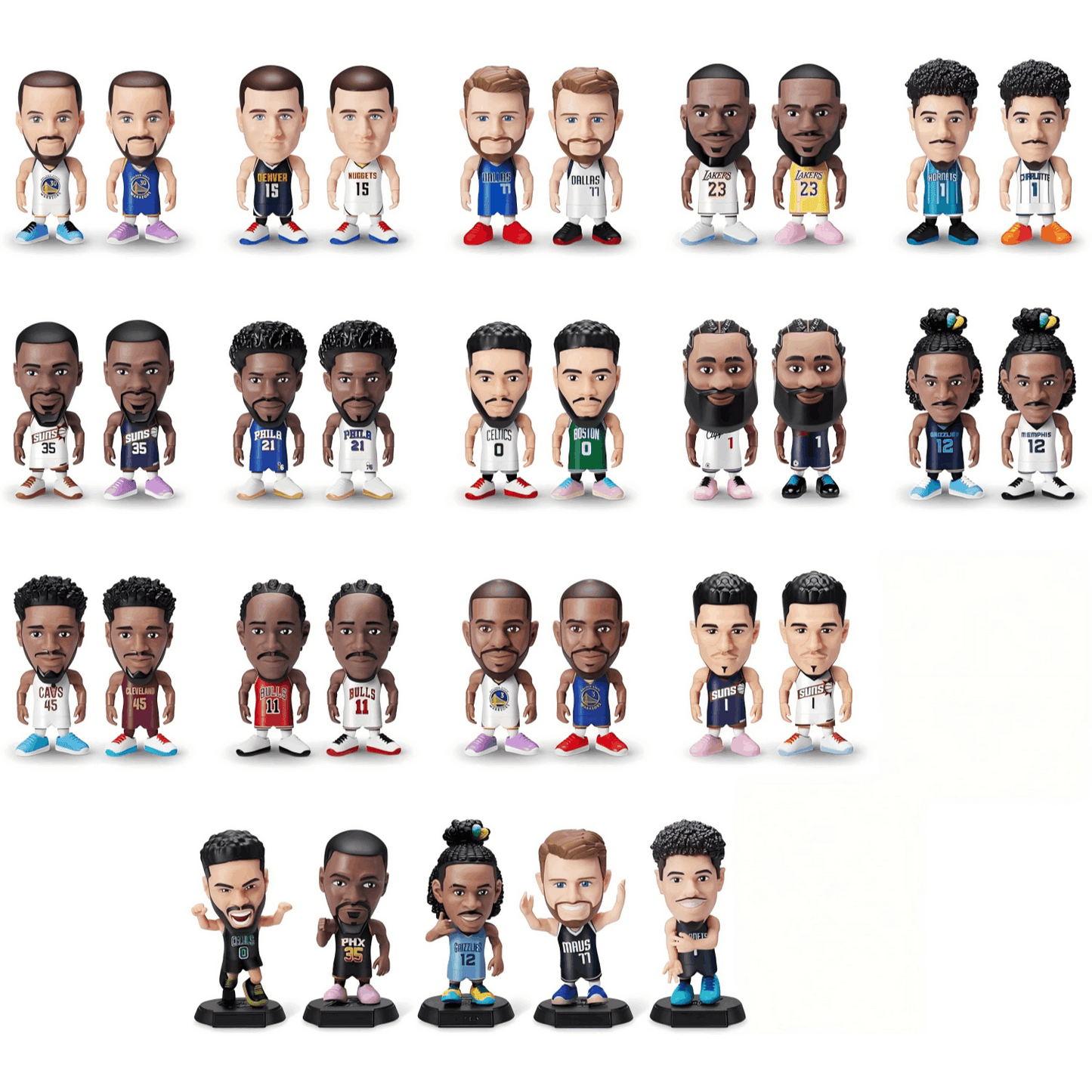 NBA Ballers Mystery Capsule Figurine Series 1 by ZURU, Surprise Unboxing Mini NBA Player Collectible Toy for Boys