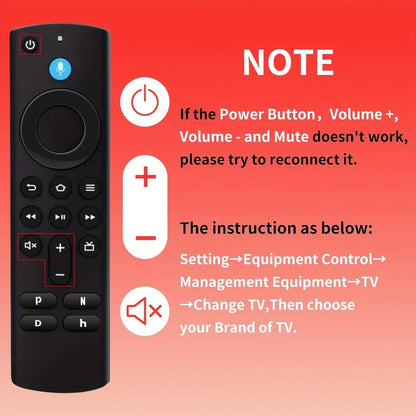 Amazon Fire TV Replacement Remote with Alexa Voice Search, Works with Fire TV Stick 4K Max Gen 1 2