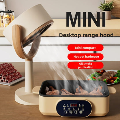 Portable USB Range Hood Handheld Exhaust Fan, Compact Smoke Absorber with 2 Filter Screens for BBQ