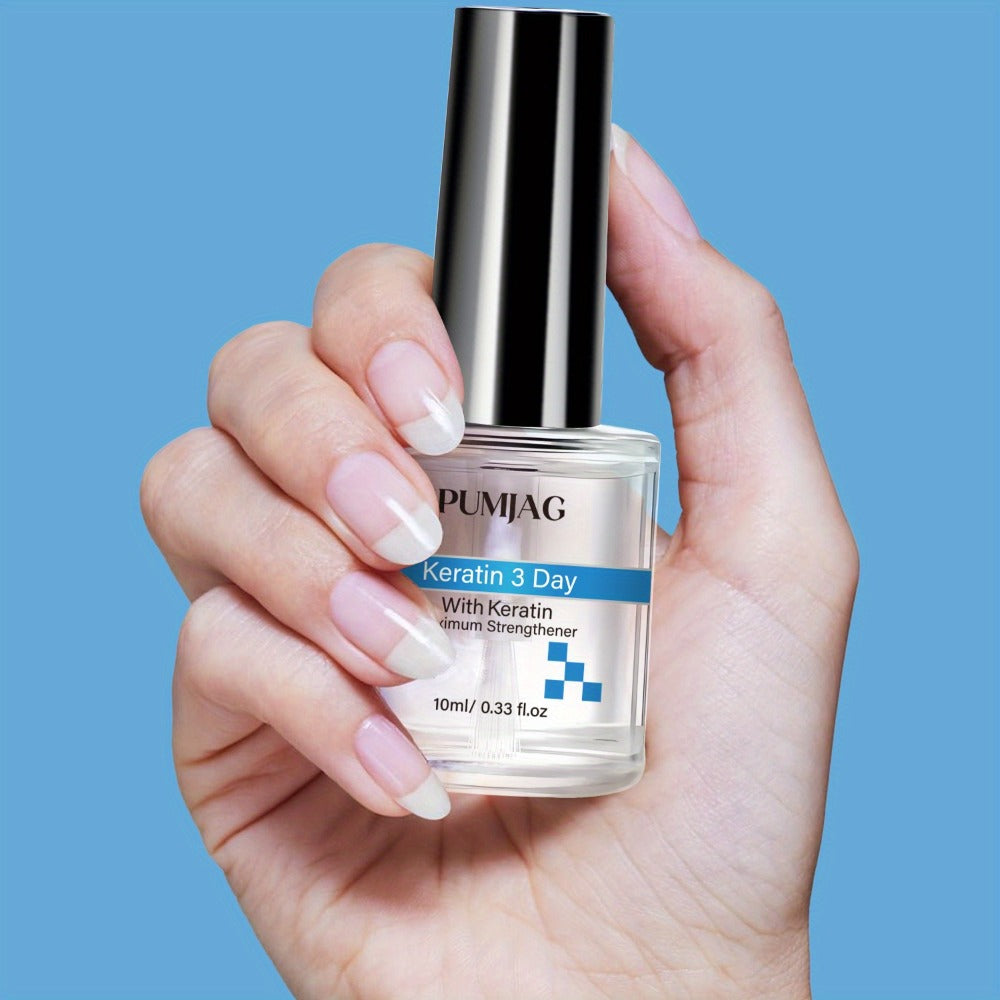 Keratin Nail Hardener Maximum Strength Nail Strengthening Treatment with Vitamins A E C Biotin Calcium for Home and Salon Manicures