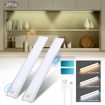 Motion Sensor Under Cabinet Lights 2 Pack for Home Cooking, Dining and Outdoor Meals, with the Listed Configuration