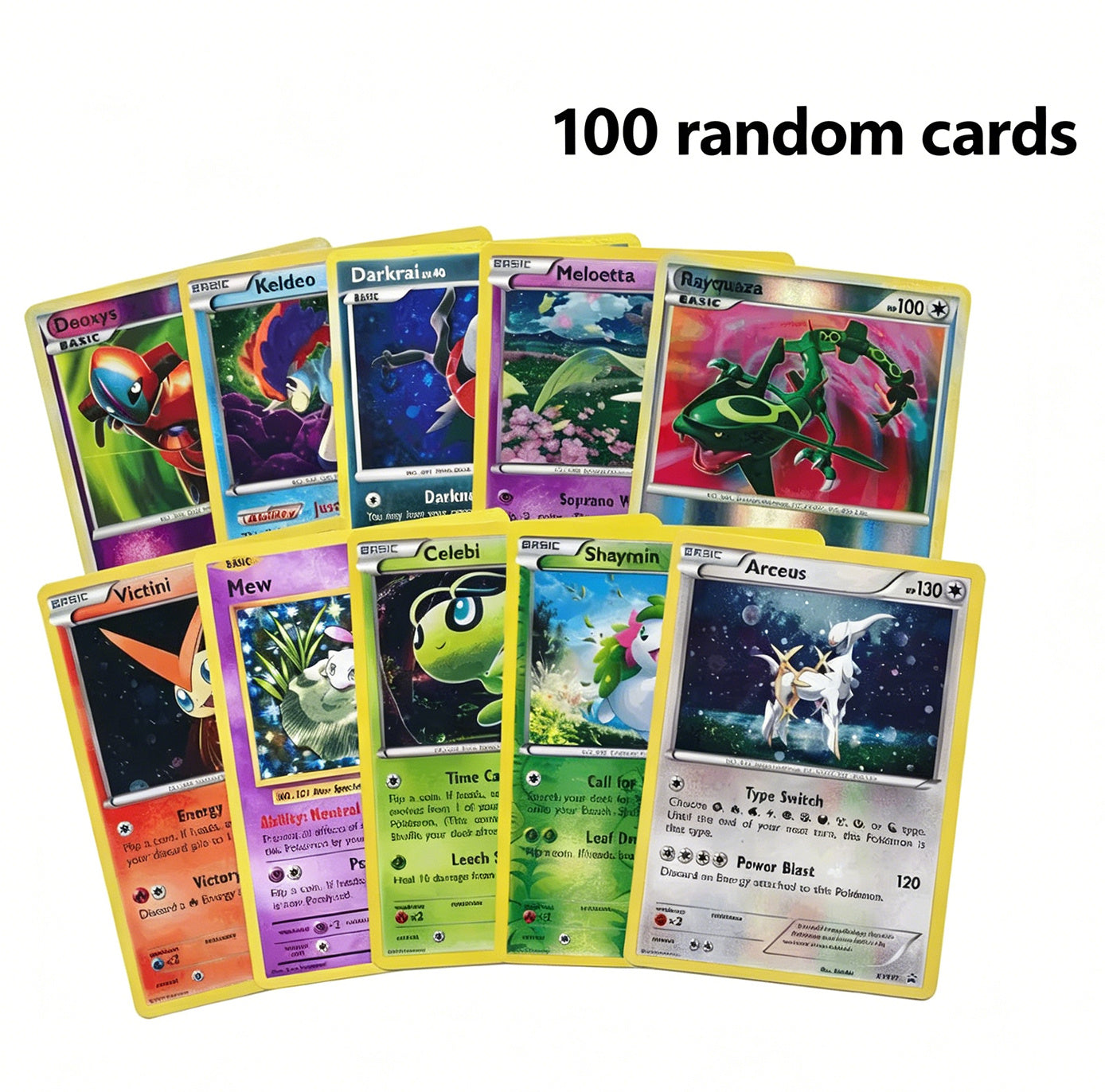 Trading Card Game 100- or 200-Card Character Assortment with Two Quantity Options and Mixed Artwork