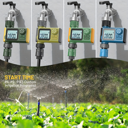 Garden Irrigation Timer Automatic Watering Controller for Lawn Farm Drip System, for Garden, Lawn and Yard Watering