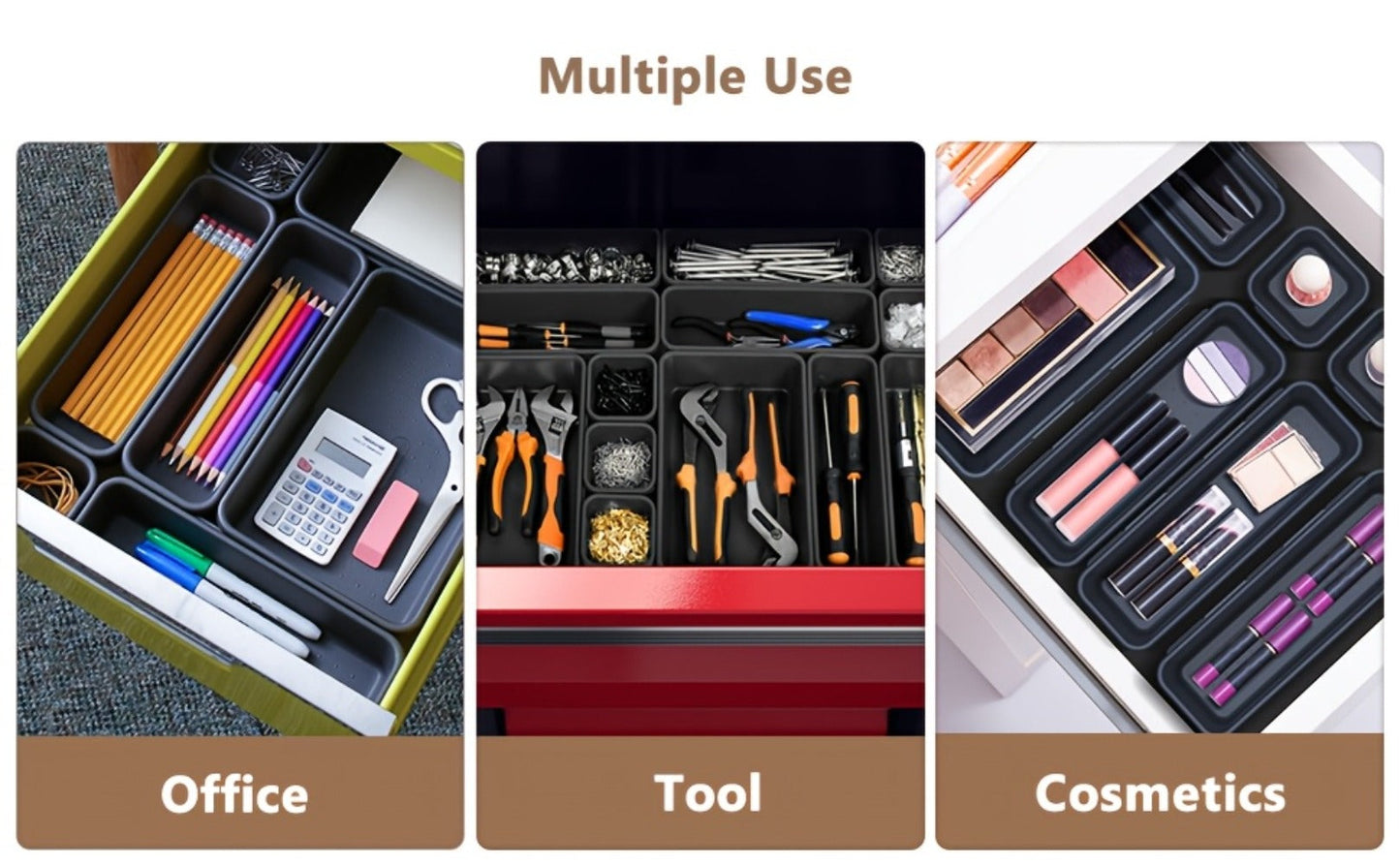 Tool Box Organizer Tray Dividers – 67 or 21 Pcs Toolbox Drawer Organizer Storage Trays for Rolling Tool Chest, Workbench Cabinet, Screws
