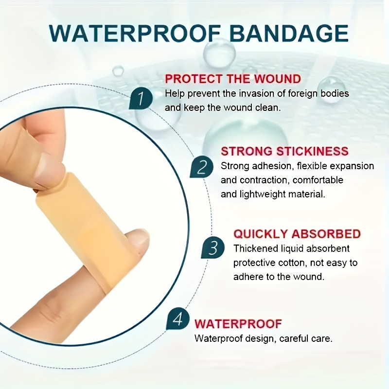 Adhesive Bandages 360pcs – Flexible Fabric Fingertip & Knuckle Bandages Set, Breathable Cloth Elastic First Aid Bandages in 12 Assorted