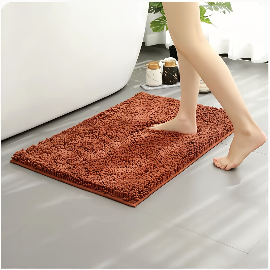 Chenille Dog Door Mat Super Muddy Paws Pet Rug Gingham Entryway Mat Indoor Outdoor Multiple Sizes & Colors