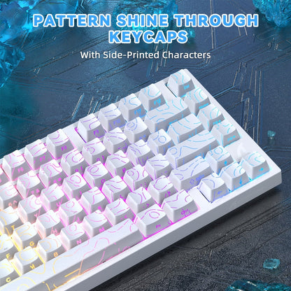 Hall Effect Mechanical Gaming Keyboard Attack Shark R82HE 80%, 0.005mm Rapid Trigger, 8000Hz Polling Rate