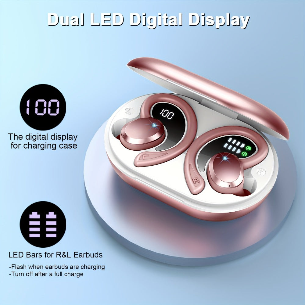 48H Wireless Sport Earbuds Q38 Bluetooth 5.3 with 14.2mm Driver Stereo Sound for an Everyday Personal Care Routine