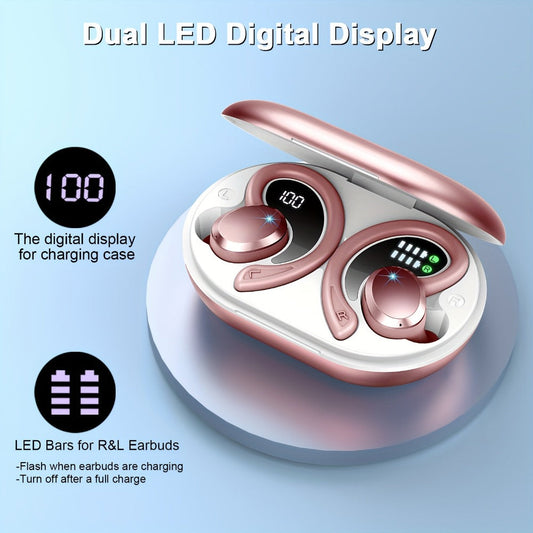 48H Wireless Sport Earbuds Q38 Bluetooth 5.3 with 14.2mm Driver Stereo Sound for an Everyday Personal Care Routine