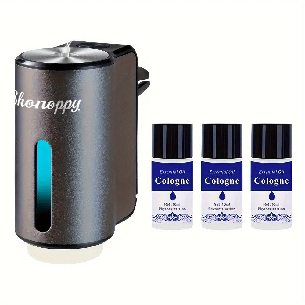 Car Air Freshener Diffuser USB Aromatherapy Humidifier with 3 6 10 Bottles Essential Oils for Entryways, Bedrooms and Living Spaces
